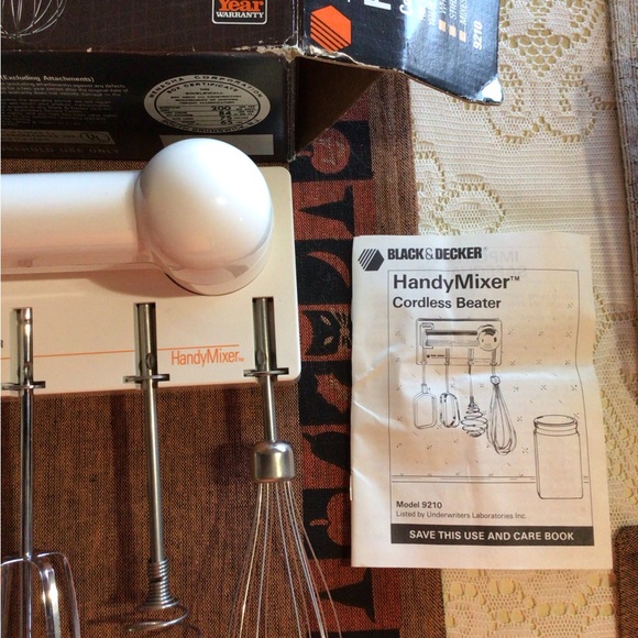 black and decker Kitchen Black And Decker Vintage Handy Mixer